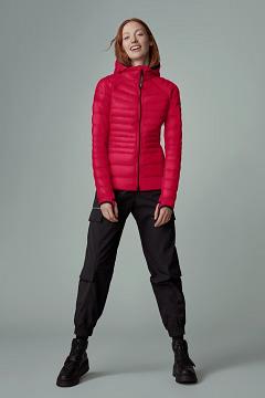 Chamarras Canada Goose Mujer Mexico - Hybridge Lite Chaqueta De Plumas Rojos IG3674015